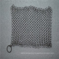 Purificador chainmail do aço inoxidável de 6 * 8inch / líquido de limpeza do ferro de molde